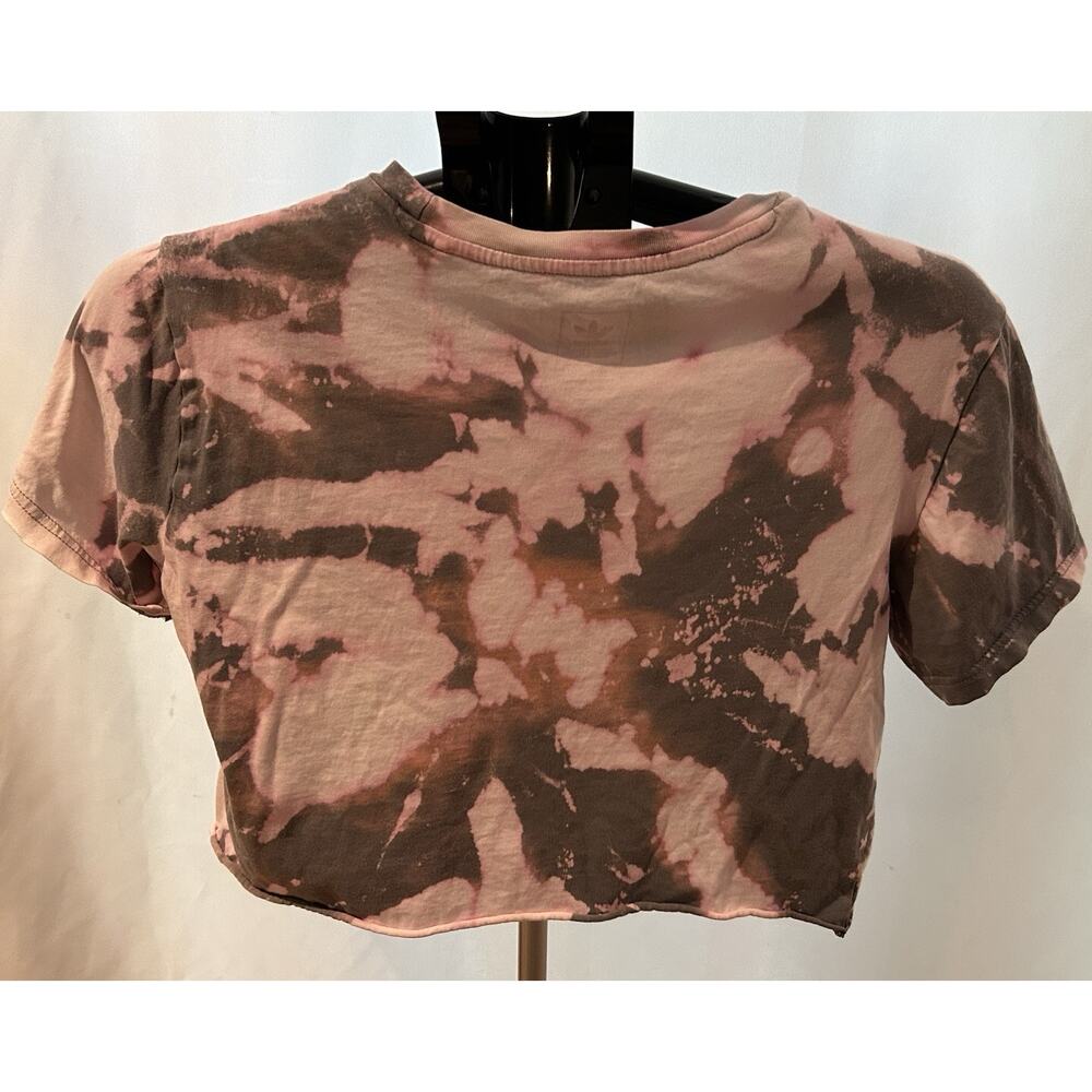Adidas Tie-Dye Cropped T-Shirt Women's size L - Picture 4 of 4